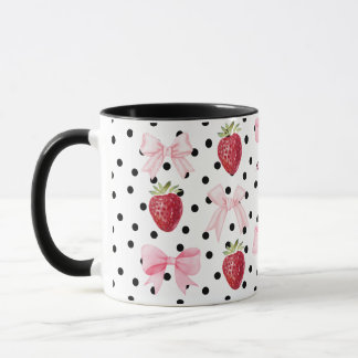 Caneca Bolinhas de morango de Arco de pré-disquete