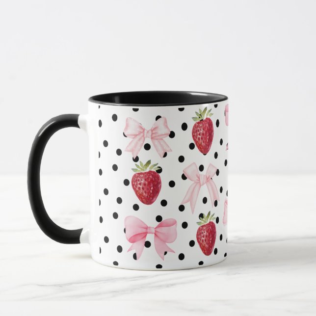 Caneca Bolinhas de morango de Arco de pré-disquete (Esquerda)