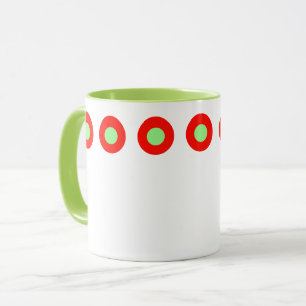 Caneca Bolinhas Vermelhos Verdes 4Joanne