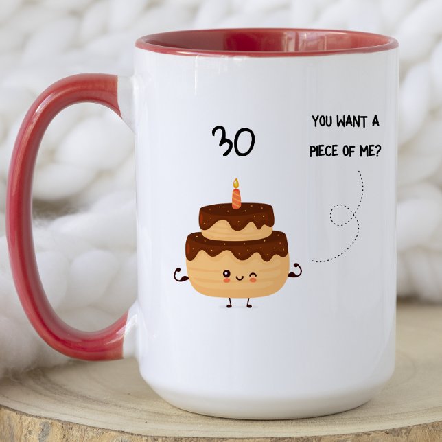 Caneca Bolo de Aniversário Bonito Moderno (Criador carregado)