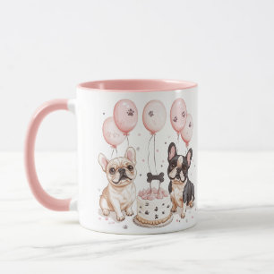 Caneca Bolo de Aniversário Francês