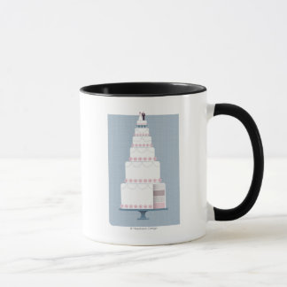 Caneca Bolo de casamento