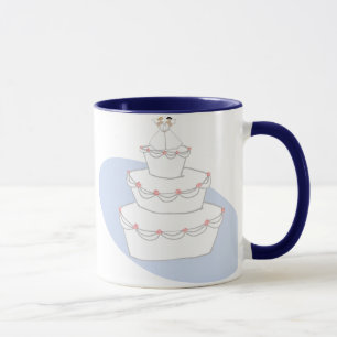 Caneca Bolo de Casamento Duas Brides