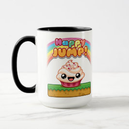 Caneca Bolo de Copo Vermelho/Branco - Happy Jump