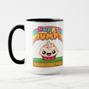 Caneca Bolo de Copo Vermelho/Branco - Happy Jump