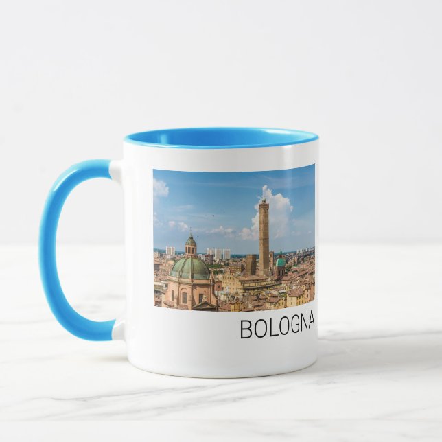 Caneca Bolonha Emilia-Romagna Itália Panorama Souvenir (Esquerda)