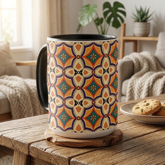 Caneca Bolsa de mão Boho Folk Art (Criador carregado)