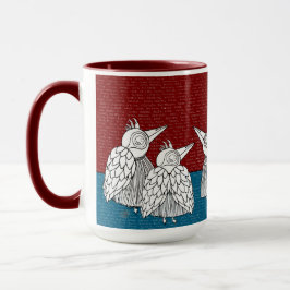 Caneca Bolsa de Palavras Espontâneas e Aves