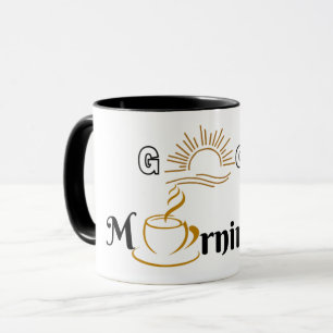 Caneca "Bom dia" Café Mug - Me Time Mug para Paz