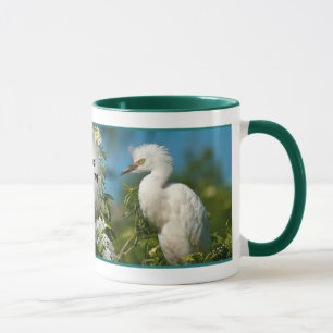 Caneca Bom dia do Egret nevado