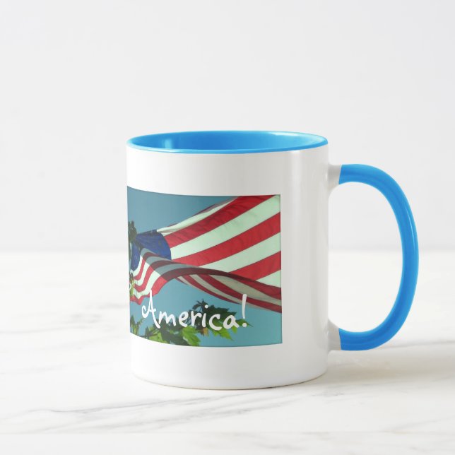 Caneca Bom dia Patriótico, América Bebida Mug (Direita)