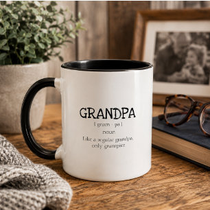 Caneca Bom Dicionário Avô Avô Grumpa Avô