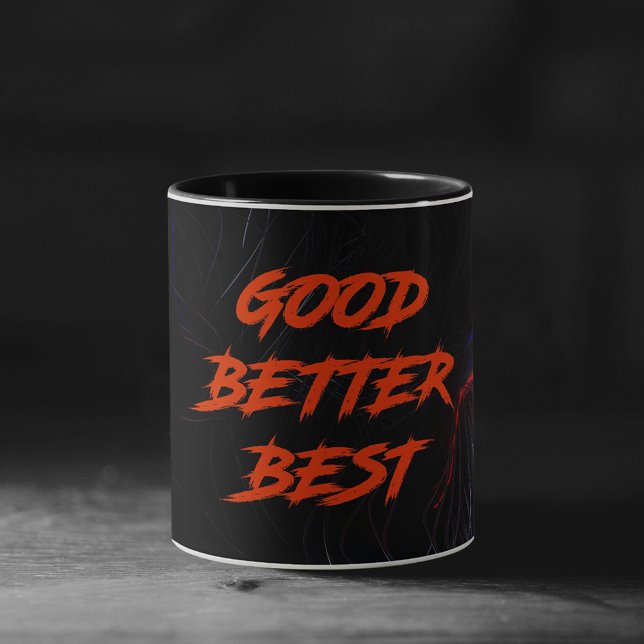 Caneca Bom Melhor Ótimo Nunca Deixe Descansar (Criador carregado)