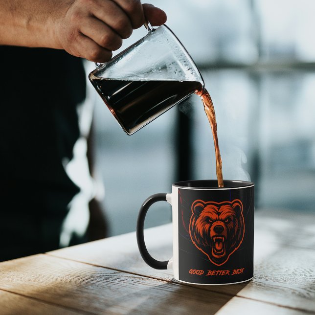 Caneca Bom Melhor Ótimo Nunca Deixe Descansar (Criador carregado)
