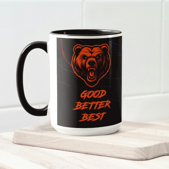 Caneca Bom Melhor Ótimo Nunca Deixe Descansar (Criador carregado)