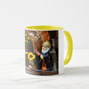 Caneca Bombeiro gnomo do jardim