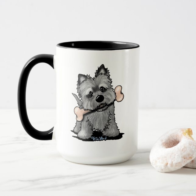 Caneca Bon Appetit Cairn Terrier mug (Com Donut)