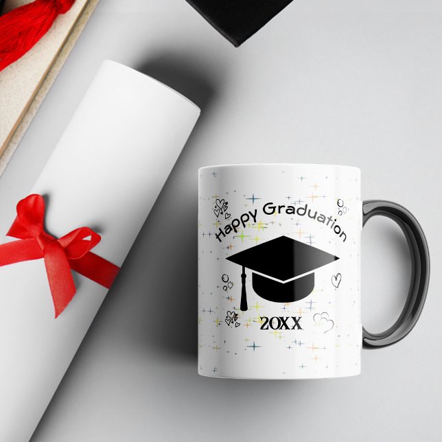 Caneca Boné de Graduação Coffee Mug (Criador carregado)