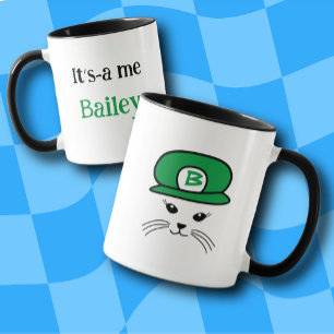 Caneca Boné Verde Personalizável Pequeno Mug