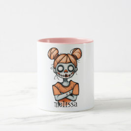 Caneca Boneca de Halloween Spooky