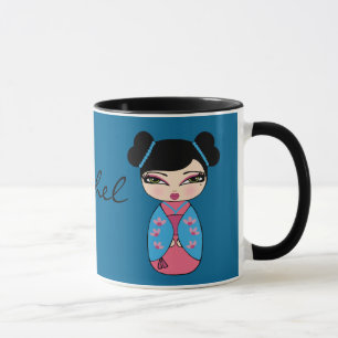 Caneca Boneca Kokeshi Mug