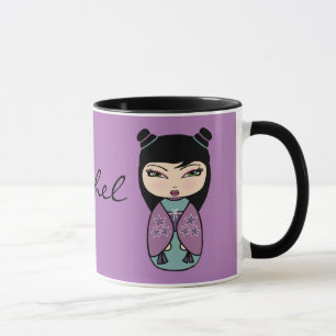 Caneca Boneca Kokeshi Mug