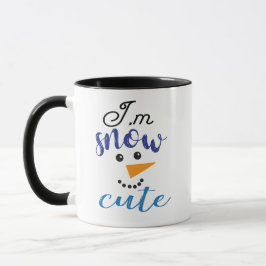 Caneca Boneco de Neve de Inverno Eu Sou Neve Bonito Prese