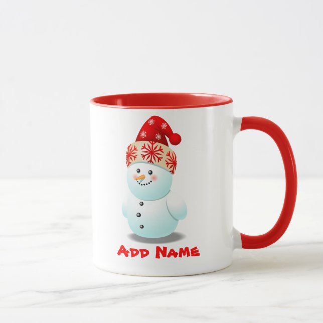 Caneca Boneco de neve engraçado (Direita)