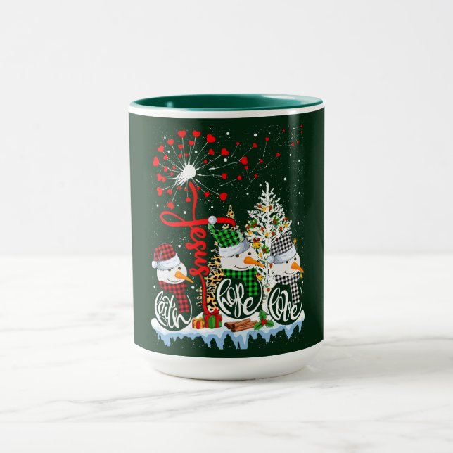 Caneca Bonecos de Neve e Árvores de Natal  (Centro)