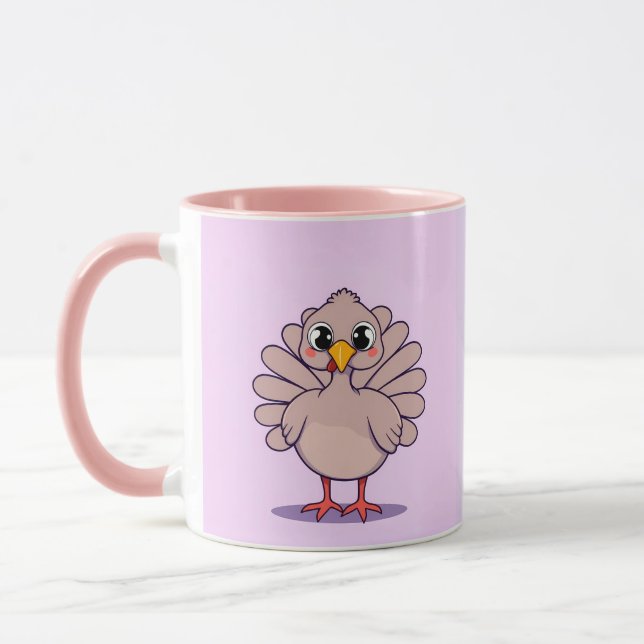 Caneca Bonita Ação de Graças Turquia Combo Mug (Esquerda)