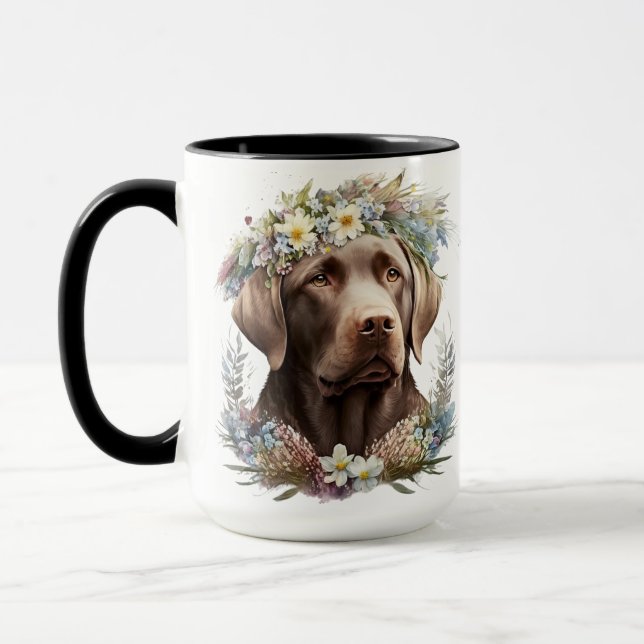 CANECA BONITA ÁGUA CHOCOLATE LABRADOR RECUPERADOR (Esquerda)