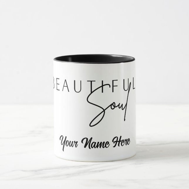 Caneca Bonita Alma Personalizar Mugs Tumbler (Centro)