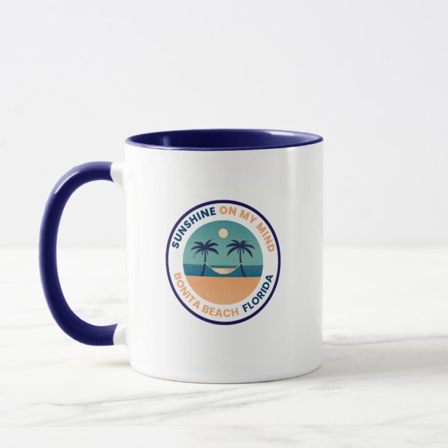 Caneca Bonita Beach Florida Coffee Mug (Esquerda)