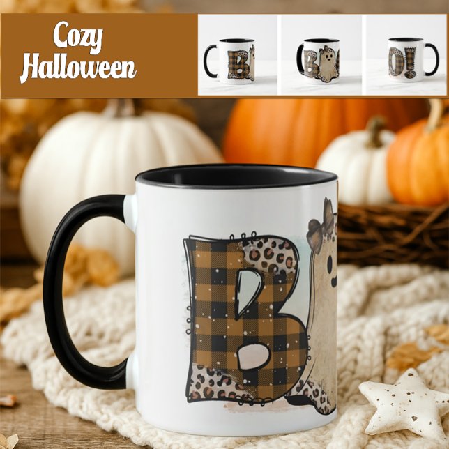 Caneca Bonita Boo Halloween (Cozy Halloween Mug)