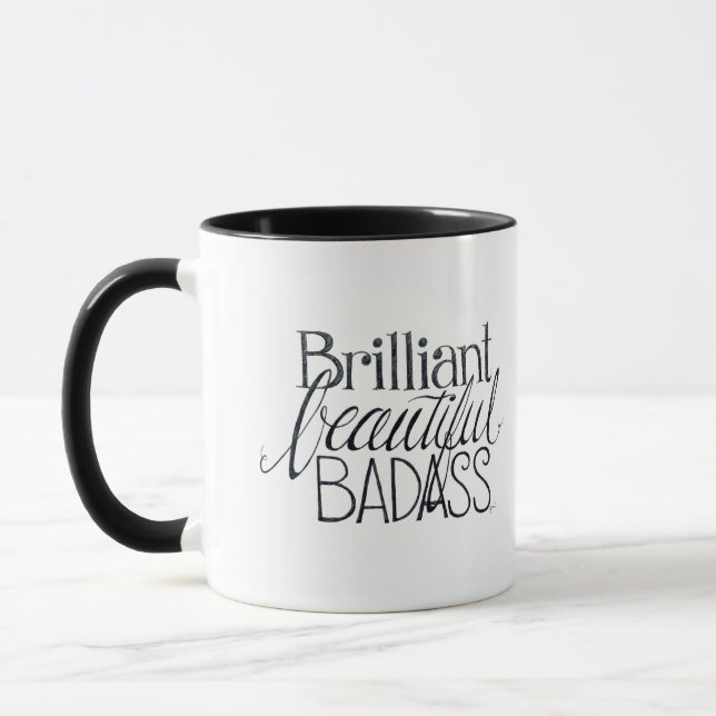 Caneca bonita brilhante de Badass (Esquerda)