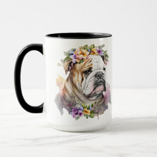 CANECA BONITA COR DA ÁGUA RODADA CACHORRO BRANCO