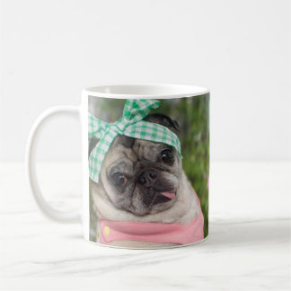 Caneca bonita do Pug por Pugs e por beijos