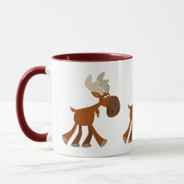 Caneca Bonita e Feliz Cartoon Moose