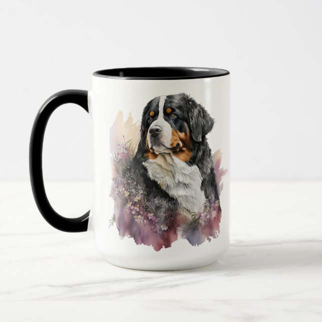 CANECA BONITA GUATERRA BERNESE MONTANHA CÃO (Esquerda)