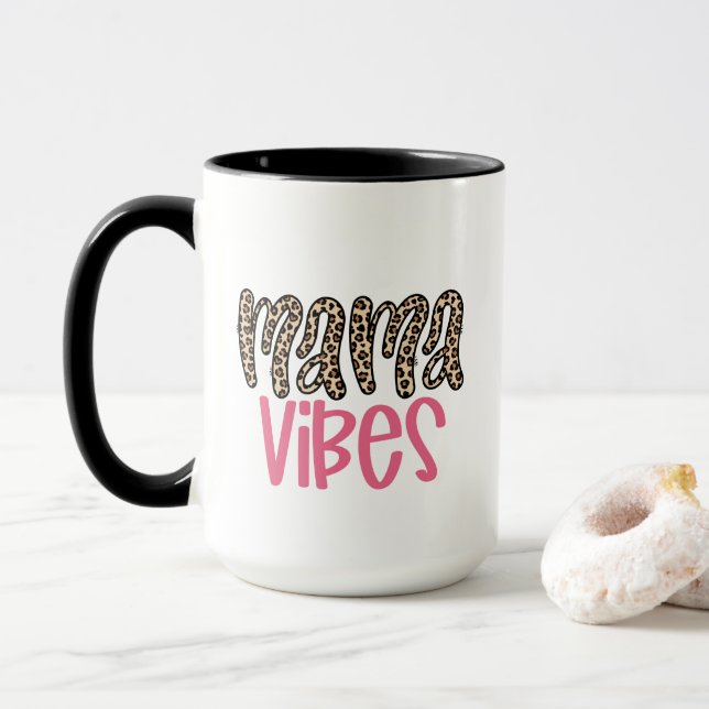 Caneca Bonita Mamãe Vibes Novo Presente de Chá de fraldas (Com Donut)