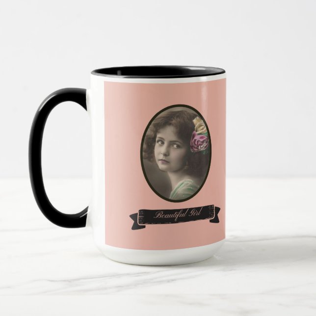 CANECA BONITA MENINA NOSTÁLICA MUG (Esquerda)