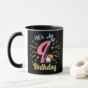Caneca Bonita Turiana 9.º Aniversário de 89 Anos Rapariga