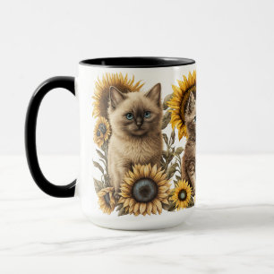 CANECA BONITAS TECLAS DE COR DE ÁGUA COM FULORES