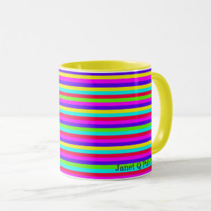 Caneca Bonito Arco-íris com Nome