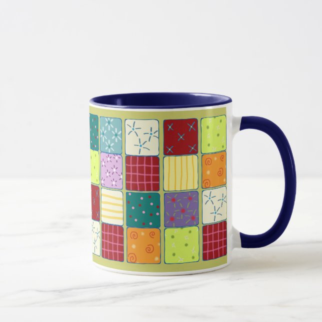Caneca bonito bonito do teste padrão de mosaico (Direita)