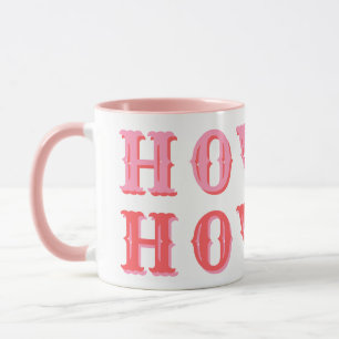 Caneca Bonito Cowgirl Rosa Howdy Menina
