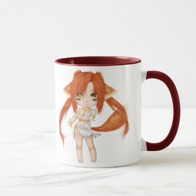 Caneca bonito da menina do Fox (Direita)