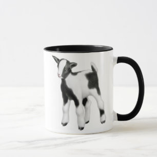 Caneca bonito das cabras do bebê