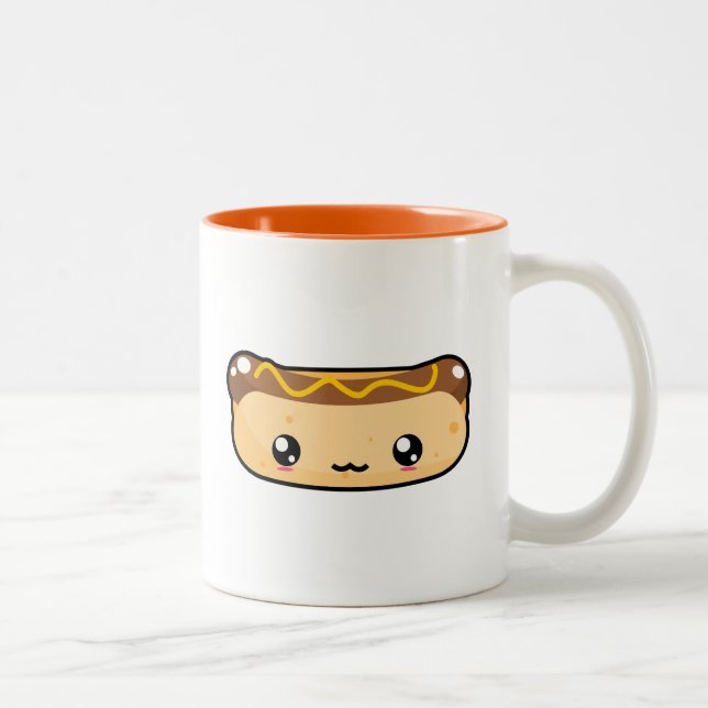 Caneca bonito do cachorro quente de Kawaii (Direita)