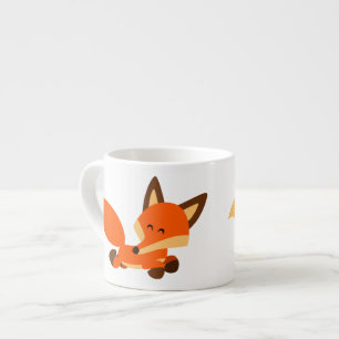 Caneca bonito do café do Fox dos desenhos animado